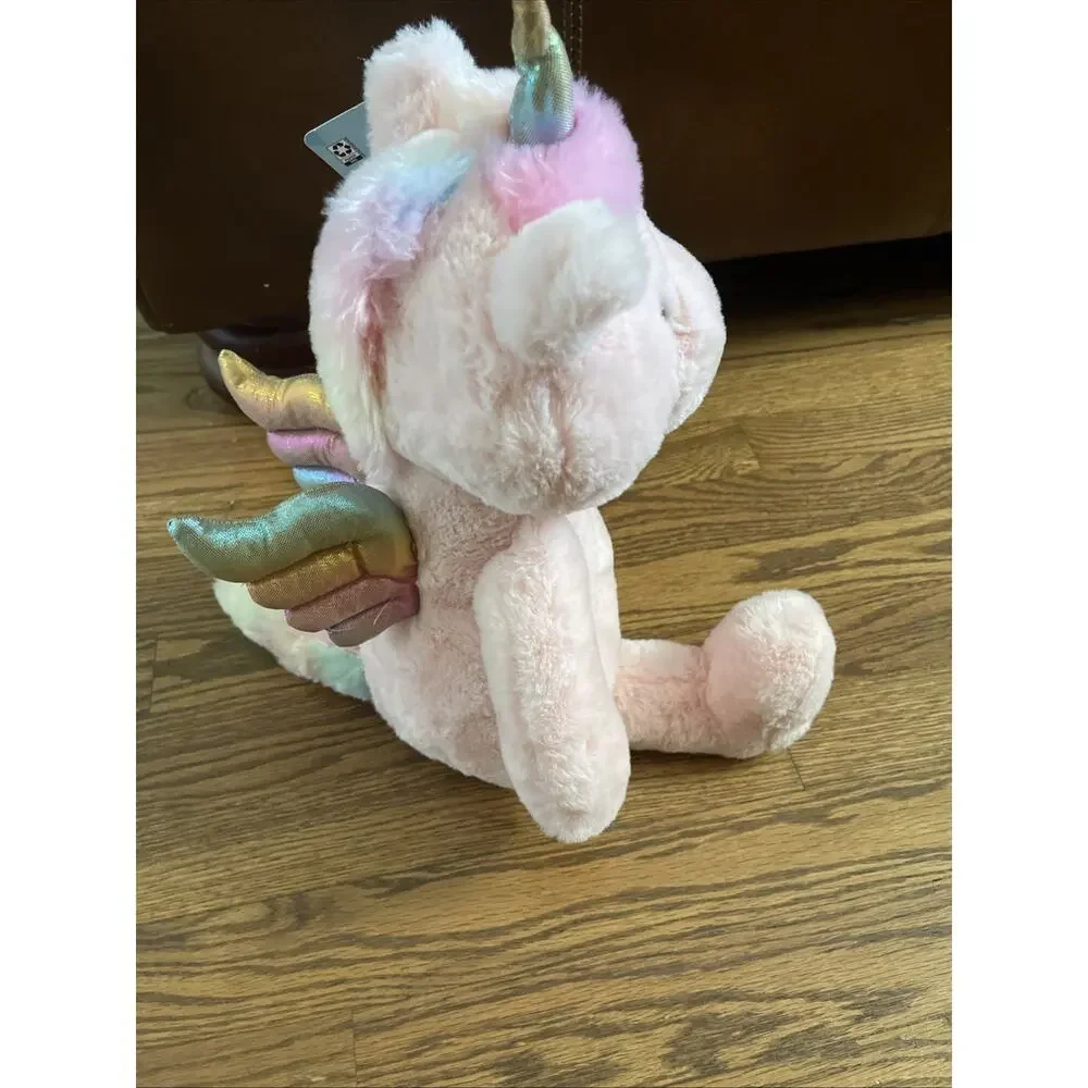 Kid Connection Pink Unicorn Pegasus Soft Plush Stuffed Animal Toy 12 Inch NEW